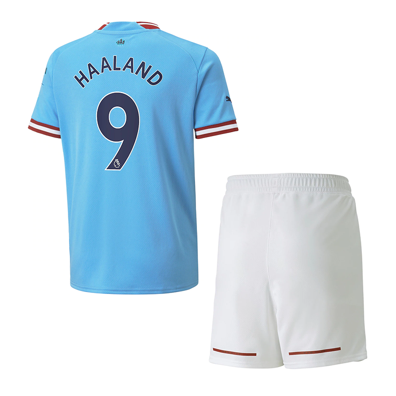 Camiseta Haaland 9 Manchester City Home 2022/2023 Niño Kit